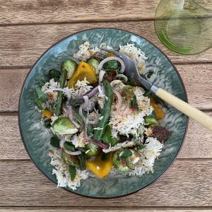 Crispy Rice and Roasted Vegetables